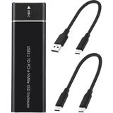 Die Grup Aıhg M.2 Nvme Usb3.1 Tip-C Gen2 10GBPS Muhafaza M.2 Pcı-E SSD Sabit Disk Harici Sürücü Kutusu M.2 M-Key Ssd'den Usb-C'ye Adaptör (Siyah) - 001-Renkli