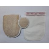 Die Grup Anatolia Soap 1978 El Geçmeli Kabak Vucut Yüz 3 Set Beyaz Kalın Düz Kese, Tüm Vücud Için Kirlerden ve Lekelerden Arındırır. 3'lü Set Şeklindedir. - 10 Adet