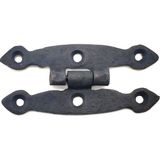Die Grup Antika Tarz Dekoratif Pirinç Dar Menteşe - 75X39 Mm, Oksit
