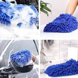 Die Grup Araba Oto Yıkama Temizlik Eldiveni Süngeri Peluş Büyük Boy 22X19CM