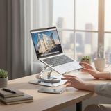 Die Grup Ayarlanabilir Yükseklik ve 360° Dönen Laptop Standı, Taşınabilir Notebook Tutucu