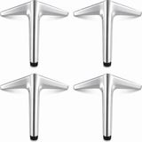 Die Grup Aydos 4 Adet 15 cm Krom Metal Mobilya Ayağı Dayanıklı Şık Koltuk Dolap Sehpa Ayağı Modern Tasarım