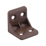 Die Grup BADEM10 Mobilya Dolap Köşe Bağlantı Sabitleme L Gönye 25X25X25 mm Kahverengi (10 Adet)