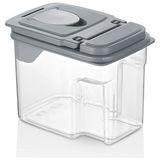 Die Grup Bakliyat Erzak Saklama Kabı Çay Çekirdek Kahve Saklama Kabı 1800 ml Gri - 0,33 - 00-Siyah - Beyaz