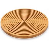 Die Grup Bambu Oluklu Peynir Sunum Tahtası,28 Cm,lüx Bambu Sunum Tabağı,velor Home. - 0,21 lt - Afrika Cevizi Rengi