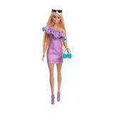 Die Grup Barbie Moda Bebek, Kıyafetleri ve Akseasuarları Parti Elbiseleri ve Çantalar Dahil Kıyafetleri ve Aksesuarlarıyla Barbie Bebek (3 Farklı Kombin) HYT61