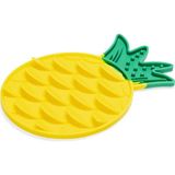 Die Grup Beeztees Yavru Köpek Yaş Mama Yeme Oyuncağı, Ananas Şeklinde,silikon, Sarı, 20X20CM - 20 x 20 cm