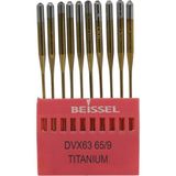 Die Grup Beıssel Beissel DVX63 Sanayi Tipi Reçme Makinesi Iğnesi 9/65 Numara Ses Uçlu 10 Adet (1 Paket) - Altın