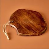 Die Grup Bella Maison Craft Sunum Tabağı Naturel (33X27X2 Cm) - 0,21 lt - Afrika Cevizi Rengi