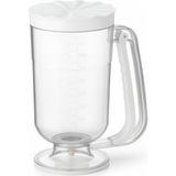Die Grup Beyaz Hamur Porsiyonlayıcı – Kek, Krep, Muffin ve Pancake Hamuru Dağıtıcı, Ölçekli Karıştırma Kabı 900 ml - 001-Renkli