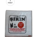 Die Grup Beyaz Kalın Atlet Poşet Büyük Boy 30X57 cm 1 kg 3 Paket (Takriben 135 Adet)