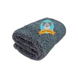 Die Grup Beylini Kedi Köpek Battaniyesi Premium Peluş Evcil Hayvan Uyku Battaniyesi Yıkanabilir Gri (80X100) - Renkli