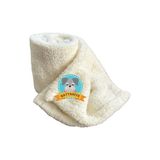 Die Grup Beylini Kedi Köpek Battaniyesi Premium Peluş Evcil Hayvan Uyku Battaniyesi Yıkanabilir Krem (60X80)