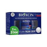Die Grup Bioxcin Quantum Şampuan – Kuru ve Normal Saçlar Için – 3X300 ml – Dökülme ve Incelme Karşıtı – Bio-Activ Peptit, Biocomplex B11, Bal ve Mentol Içerikli