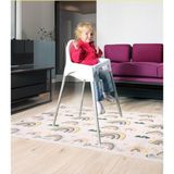 Die Grup Bizdeneve Mama Sandalye ve Aktivite Örtüsü Kullan At Sıvı Geçirmez 3rulo(Rulo Içi:10 Adet) Gökkuşağı 100X120CM - 500 A