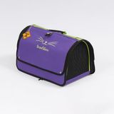 Die Grup Brave Paws Perdeli Flybag Plastik Yırtılmaz Fileli Kedi ve Köpek Taşıma Çantası Havayolu Çantası Yıkanabilir (Mor) - --