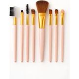 Die Grup Busstier 8 Adet Makyaj Fırça Seti Profesyonel Fondöten Pudra Allık Far Kaş Eyeliner Fırçası Yumuşak Kıllı Günlük ve Profesyonel Kullanım Için Komple Makeup Brush Set