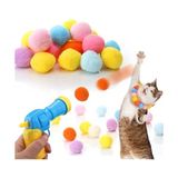 Die Grup Busstier Interaktif Kedi Oyun Tabancası - Peluş Toplarla Eğlenceli Oyun Zamanı, Ekstra Peluş Toplar - Renkli