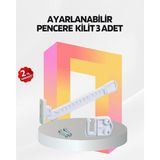 Die Grup Cam Pencere Güvenlik Kilidi Açılma Sınırlayıcı Aparat 3 Adet