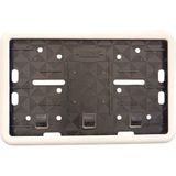 Die Grup Çerçeveli Motor Plakalık Plaka Altlığı Beyaz 17X26 cm