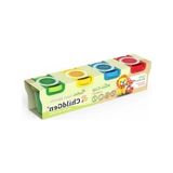 Die Grup Childgen Doğal Oyun Hamuru - Mini-Cup Tilki ve Aslan 4X65GR (Ana Renkler)