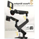 Die Grup Çift Kol Monitör Standı, 17-32 Inch, 2-9 kg