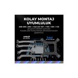 Die Grup Cooler Master Masterliquid 360L Core Işlemci Soğutucu Amd ve Intel Uyumlu 360MM Sıvı Soğutma Sıvı