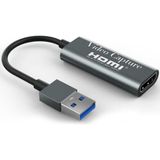 Die Grup Coverzone 4K USB 3.0 Video Capture Görüntü Yakalama Adaptörü USB 4K 1080P Akış Öğretim Video Konferans Veya Canlı Yayın Için Oyun Yakalama Kartı (Hdmı Aktarma Için Kullanılmaz) - 1-Siyah