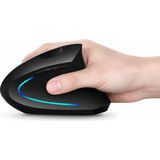 Die Grup Coverzone Ergonomik Dikey Kablosuz Mouse, 2.4 Ghz USB Alıcı ve Bluetooth Bağlantılı, Type-C Şarjlı, 6 Tuşlu, Ayarlanabilir Dpı, Windows Mac Linux Uyumlu | 7043 Siyah - Adaçayı
