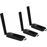 Die Grup Coverzone Kablosuz HDMI Verici ve Alıcı Seti Tx Rx 1080P 60Hz Wireless Görüntü Aktarıcı Plug & Play HDMI Transmitter Receiver Kit Tv Monitör Projektör Sunum ve Toplantı Kullanımı Için (1tx 2rx) ZR1287 - Adaçayı Yeşili
