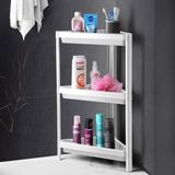 Die Grup Deconox 3 Katlı Üçgen Köşe Rafı | Banyo, Mutfak ve Kiler Için Yer Tasarruflu Organizer | Çok Amaçlı Raf Ünitesi | 3 Farklı Renk Seçeneği | (33X71X33CM) (Beyaz) - 41 Delft Blue