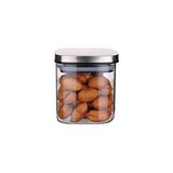 Die Grup Deconox 450ML Sızdırmaz Vakumlu Metal Kapaklı Borosilikat Cam Kavanoz – Hava Geçirmez & Dayanıklı Gıda Saklama Kabı (10CM x 10CM)
