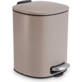 Die Grup Deconox 5 Lt Latte Paslanmaz Çelik Pedallı Çöp Kovası, Yavaş Kapanan Asansörlü Kapaklı Metal Çöp Kutusu, Banyo Wc Ofis Için Kompakt, 20X20X27 cm - 0 - 199 ml - 000-Siyah