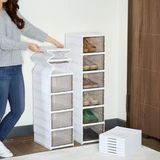 Die Grup Deconox 6 Katlı, Katlanabilir Ayakkabılık, Taşınabilir Çok Amaçlı, Geniş, Katlanabilir Dolap ve Raf, Katlanır Taşınabilir Premium Portatif Organizer Ayakkabılık (25,5cm x 34,5cm x 105,5CM) (Toprak)