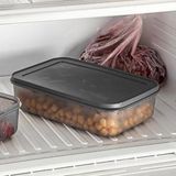 Die Grup Deconox No Frost Silikon Yumuşak Kapalı Saklama Kabı Dondurucu ve Buzluk Saklama Kabı 1500ML, Kapaklı No Frost Saklama Kabı 1500ML, Derin Dondurucu Saklama Kabı 1500ML