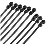 Die Grup Delikli Vida Kablo Bağı Plastik Kelepçe 100'LÜ Paket - Siyah, 3.6X150MM