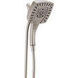 Die Grup Delta Faucet 5-Spray IN2ITION 2'si 1 Arada Çift El Tipi Duş Başlığı, Hortumlu, Manyetik Yerleştirme El Duş Başlığı, Paslanmaz 58474-SS25 - Ahşap
