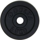 Die Grup Delta Unisex Dura-Strong Döküm Plaka Çiftli 2,5 kg x 2 Adet Plaka, Siyah, 5 kg