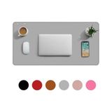 Die Grup Deri Görünümlü Geniş Mouse Pad, 80X40 cm - Ahşap