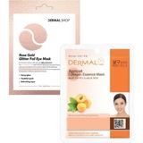 Die Grup Dermal 3 Katmanlı Rose Gold Göz Maskesi ve Nemlendirici, Sıkılaştırıcı ve Aydınlatıcı Kayısı Özlü Kolajen