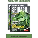 Die Grup Dermal Aydınlatıcı ve Nemlendirici Tüm Cilt Tipleri Için Superfood Ispanak Maskesi 25 gr 2'li Set