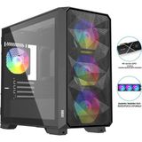 Die Grup Dragos Diamond 4x Argb Fan USB 3.0 600W 80+ Plus Mesh Tempered Glass Matx Oyuncu Bilgisayar Kasası - 130 W
