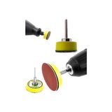 Die Grup Dremel Tarzı Mini Kalıpcı Vız Vız Için 5cm ve 2.5cm Cırtlı Zımpara Pedi Zımpara Tabanı Seti 4 Parça