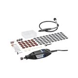Die Grup Dremel,bosch, 3200 Çok Amaçlı El Motoru, 130 W, F0133200JA, 90 Aksesuarlı, Siyah