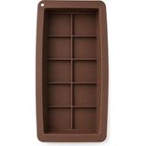 Die Grup Dubai Çikolata Kalıbı Silikon Tablet Çikolata Yapım Kalıbı 10 Gözlü (Büyük Boy (26X14X3 Cm)) - 0,700 gr