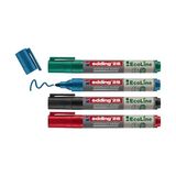 Die Grup Edding 28 Ecoline Beyaz Yazı Tahtası Kalemi, 4'lü Set, Karışık Renkler, Yuvarlak Uç, Yeniden Doldurulabilir - 41 Delft Blue