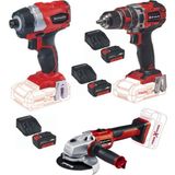Die Grup Einhell Te-Cı 18 Li Bl Vidalama Te-Cd 18/50 Li-I Bl Matkap Axxio 125MM Taşlama 3X4.0AH Kömürsüz Set