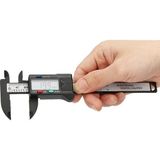 Die Grup Elektronik Dijital Kumpas, 150MM Karbon Fiber Gövde, LCD Ekran, Mm/inch Dönüştürme, Sıfırlama Fonksiyonu, Hassas Ölçüm Aleti - 0- Koyu Mavi