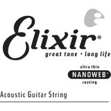 Die Grup Elixir 14135 Nanoweb Phosphor Bronze Tek Akustik Gitar Teli (35) - 3 Renk Sunburst