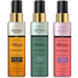 Die Grup Elysian Essence 3’lü Sıvı Saç Kremi Seti - Biotin & Collagen - Organik Argan & Keratin - Biberiye & Çay Ağacı Durulanmayan, Saç Dökülmesi Karşıtı, Hızlı Uzama Etkili Bakım Spreyi